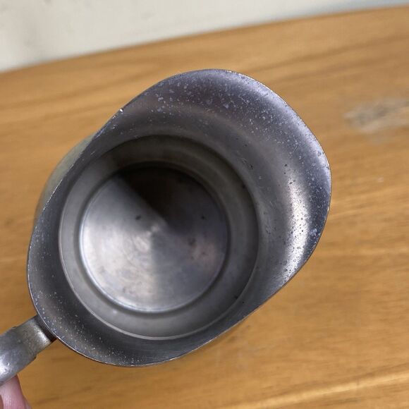 Vtg WEB Pewter 3-inch Creamer & Covered Sugar Serving Set #1137 Rustic Elegance - Picture 6 of 16